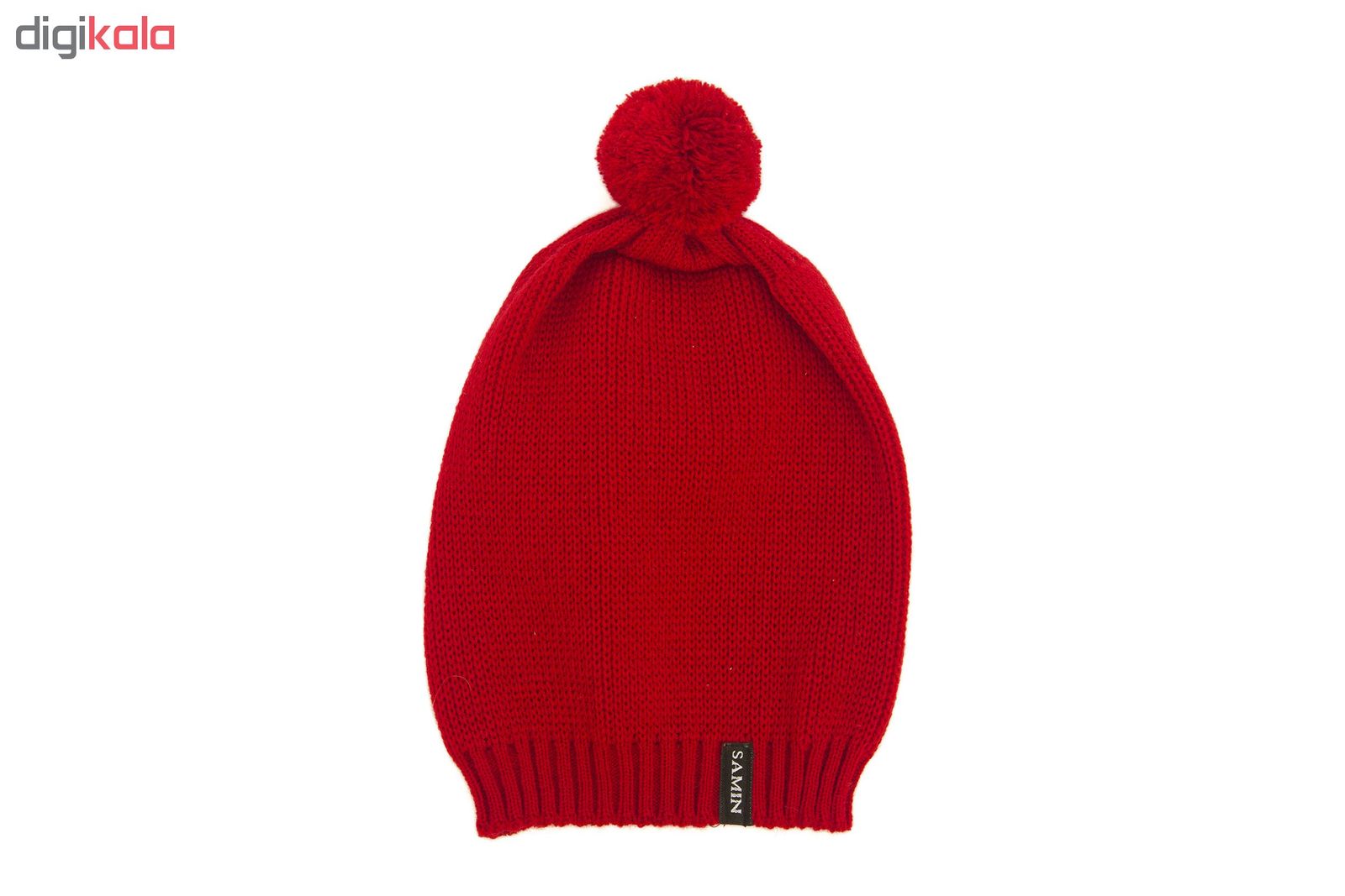 کلاه بافتنی ثمین مدل Dellenia رنگ قرمز -  - 2