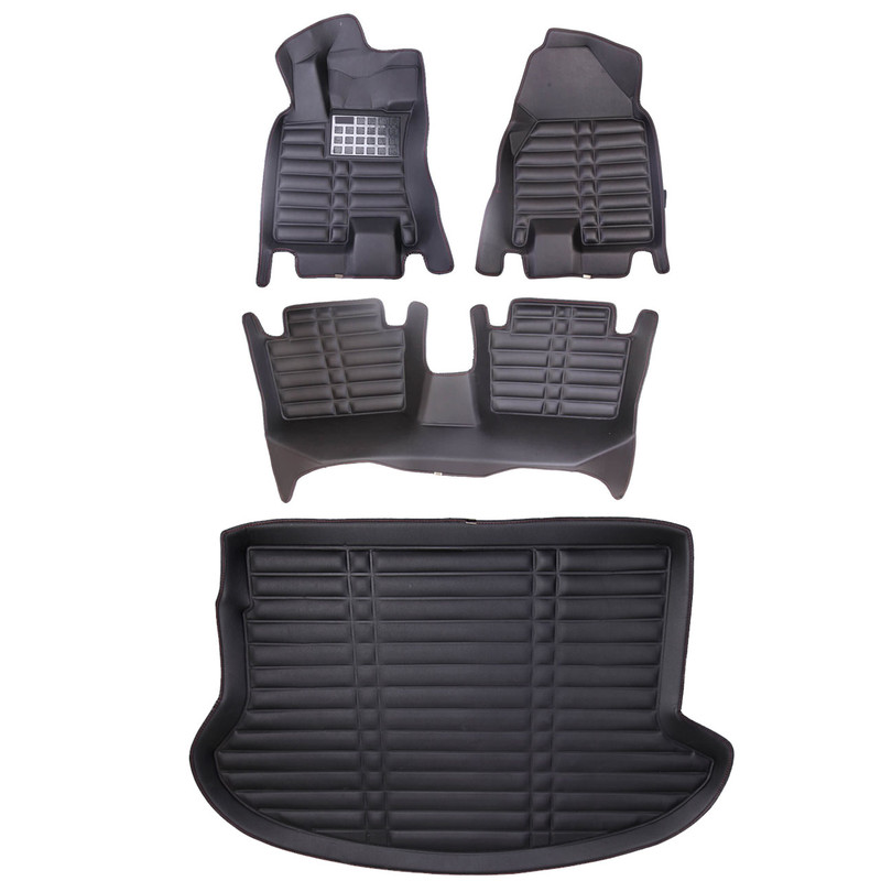 کفپوش سه بعدی خودرو مدل AM مناسب برای هایما S5 به همراه کفپوش صندوق