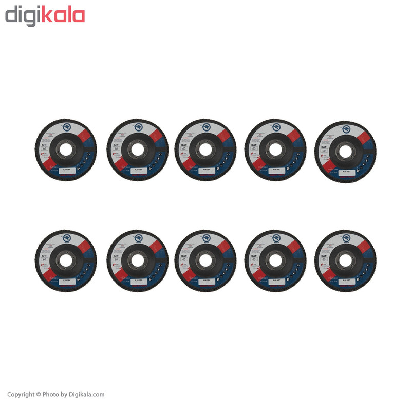 مجموعه 10عددی سنباده فلاپ دیسک مدل Z80-11522