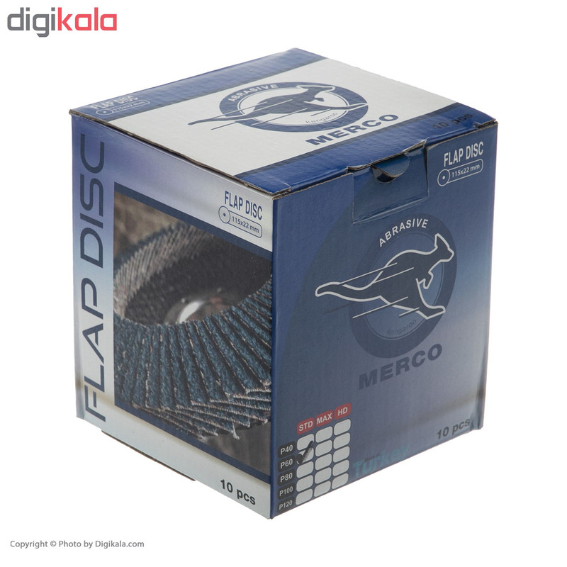 مجموعه 10عددی سنباده فلاپ دیسک مدل Z80-11522