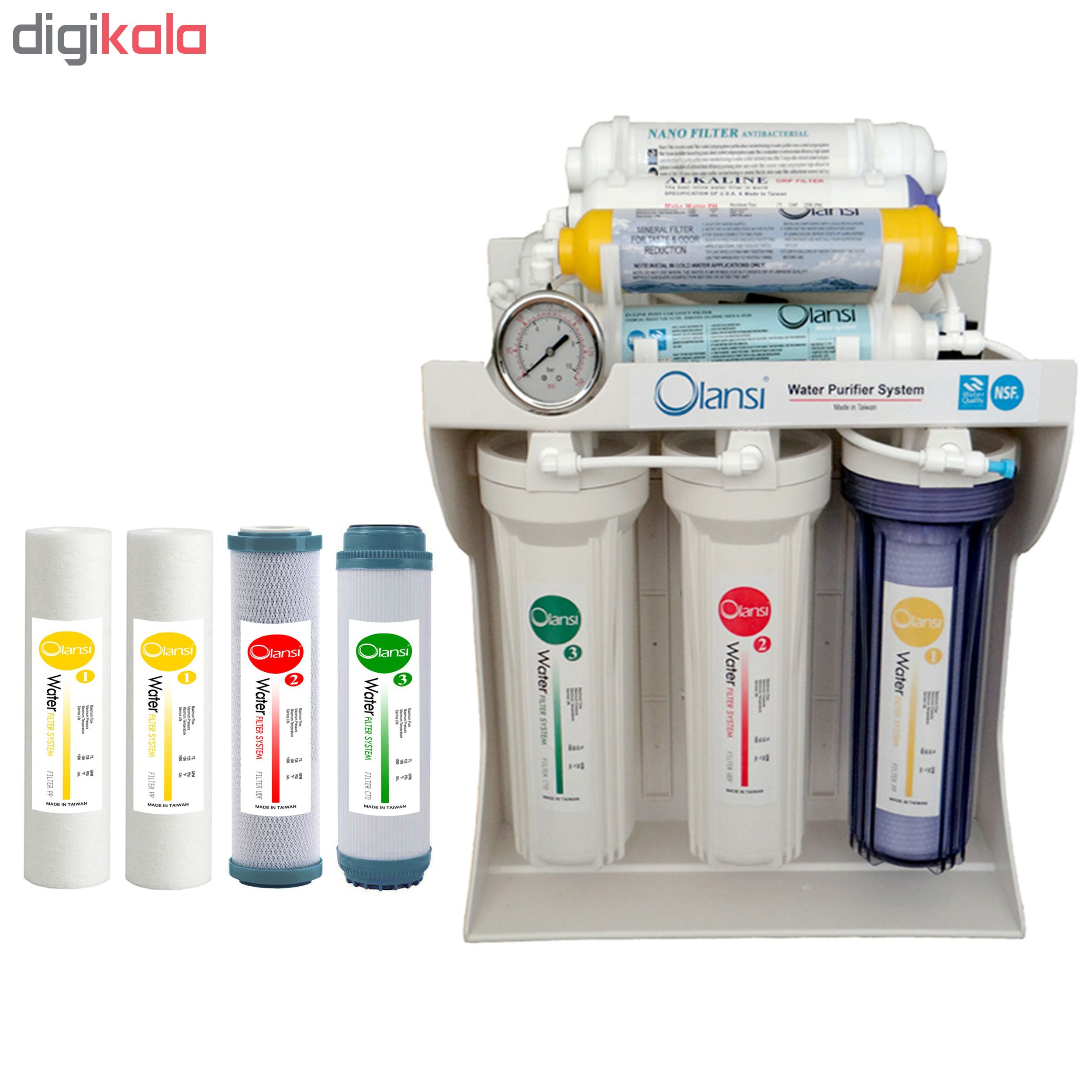 دستگاه تصفیه کننده آب اولانسی مدل RO-A930 به همراه فیلتر بسته 4 عددی