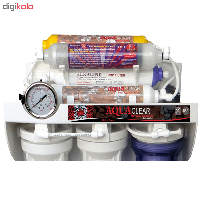 دستگاه تصفیه کننده آب آکوآ کلر مدل RO-C172 به همراه فیلتر بسته 4 عددی