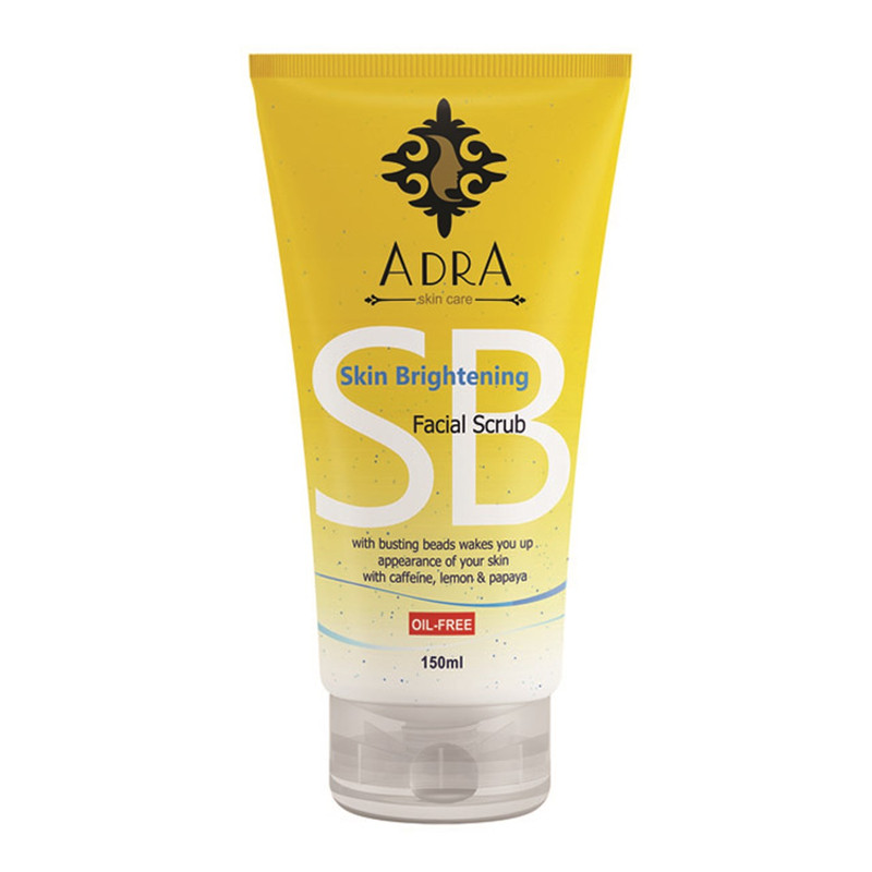 اسکراب تمیزکننده و روشن کننده پوست صورت آدرا مدل SB حجم 150 میلی لیتر