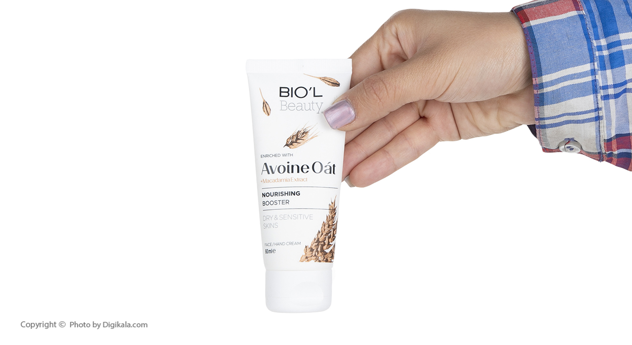 کرم مرطوب کننده دست، صورت بیول مدل Avoine Oat مناسب برای خشک حجم 60 میلی لیتر