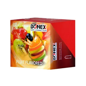 کاندوم بونکس مدل Fruit Flavored بسته 12 عددی