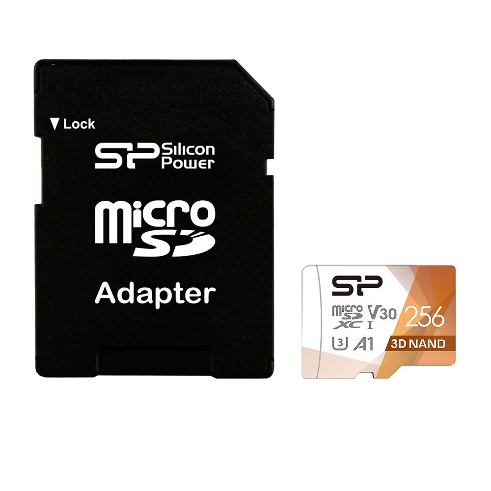 کارت حافظه‌ microSDXC سیلیکون پاور مدل Superior Pro کلاس 10 استاندارد UHS-I U3 سرعت 100MBps ظرفیت 256 گیگابایت همراه با آداپتور SD