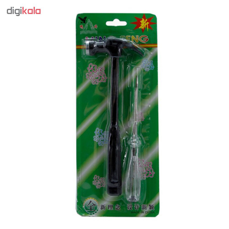 چکش مدل L-909 وزن 60 گرم به همراه پیچ گوشتی