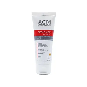 کرم مرطوب کننده رنگی Acm سری Sebionex Actimat مدل بژ روشن حجم 40 میلی لیتر