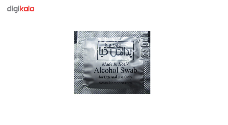 پد الکل کیا مدل Swab وزن 100 گرم بسته 100 عددی مجموعه 2 بسته ای