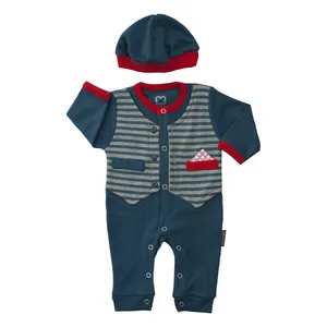 ست سرهمی و کلاه نوزاد آدمک کد 133001