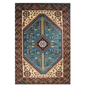 گلیم فرش دوازده متری کد2000 رنگ زمینه آبی