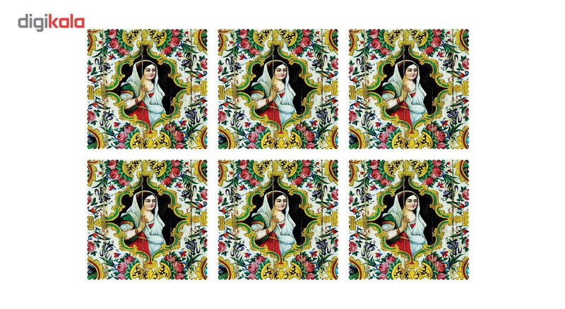 زیر لیوانی کد C1-42020 بسته 6 عددی