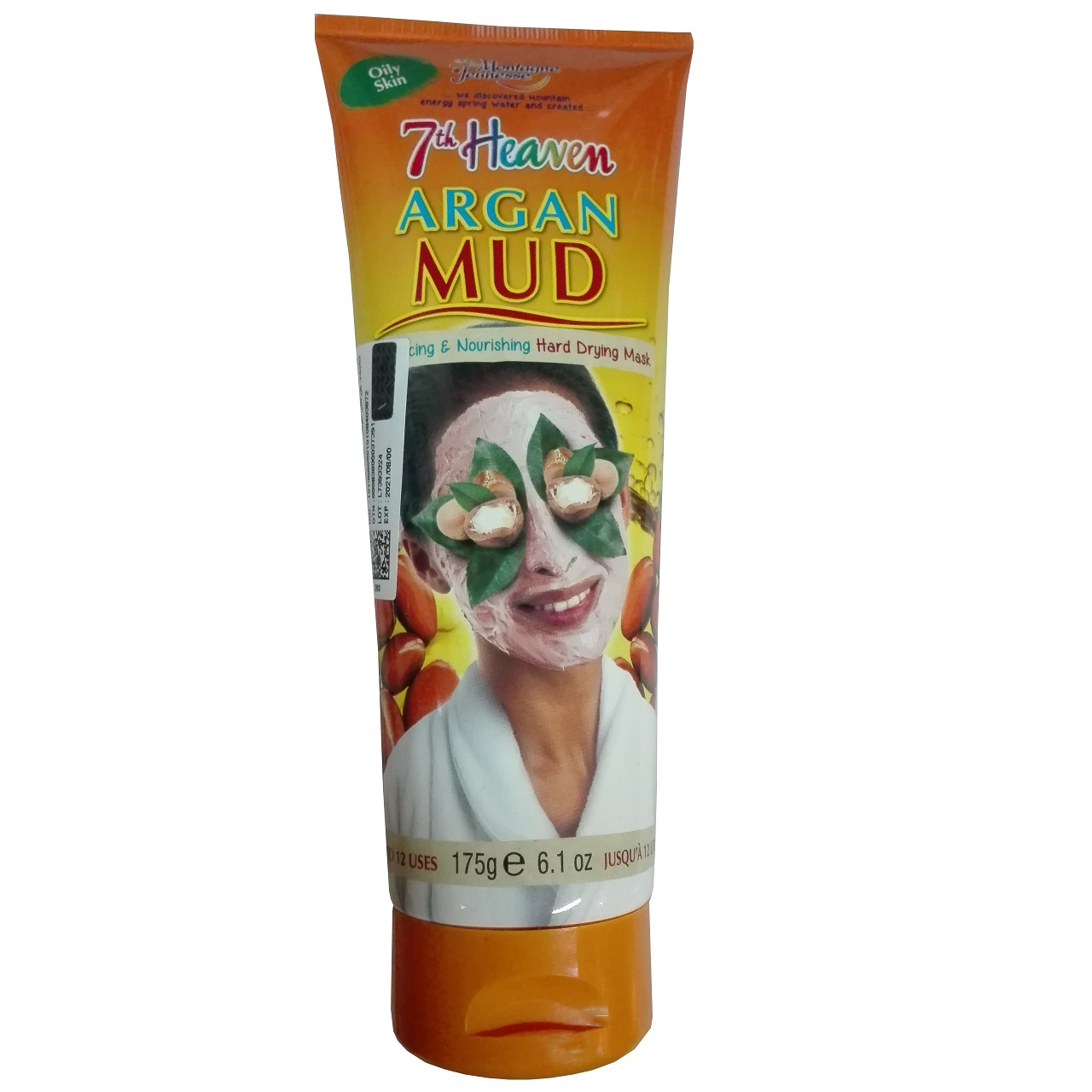 ماسک صورت مونته ژنه سری 7th Heaven مدل Argan Mud حجم 150میلی لیتر