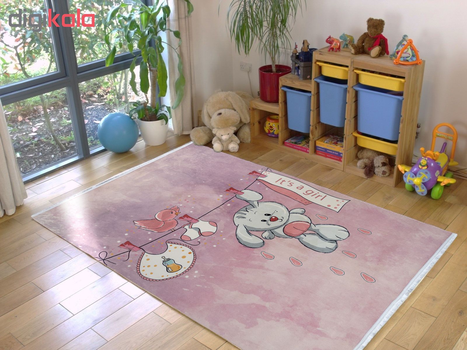 فرش ماشینی طرح کودک مدل 100237
