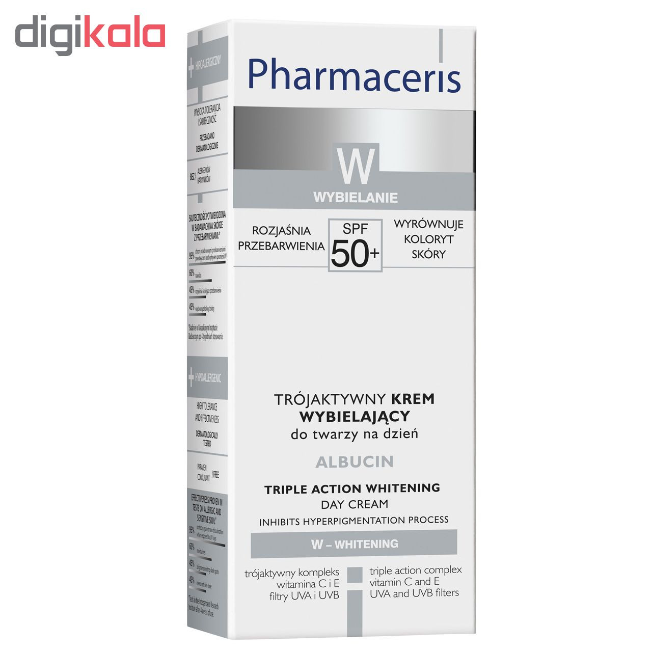 کرم روشن کننده و ضد لک فارماسریز مدل Albucin SPF50 حجم 50 میلی لیتر