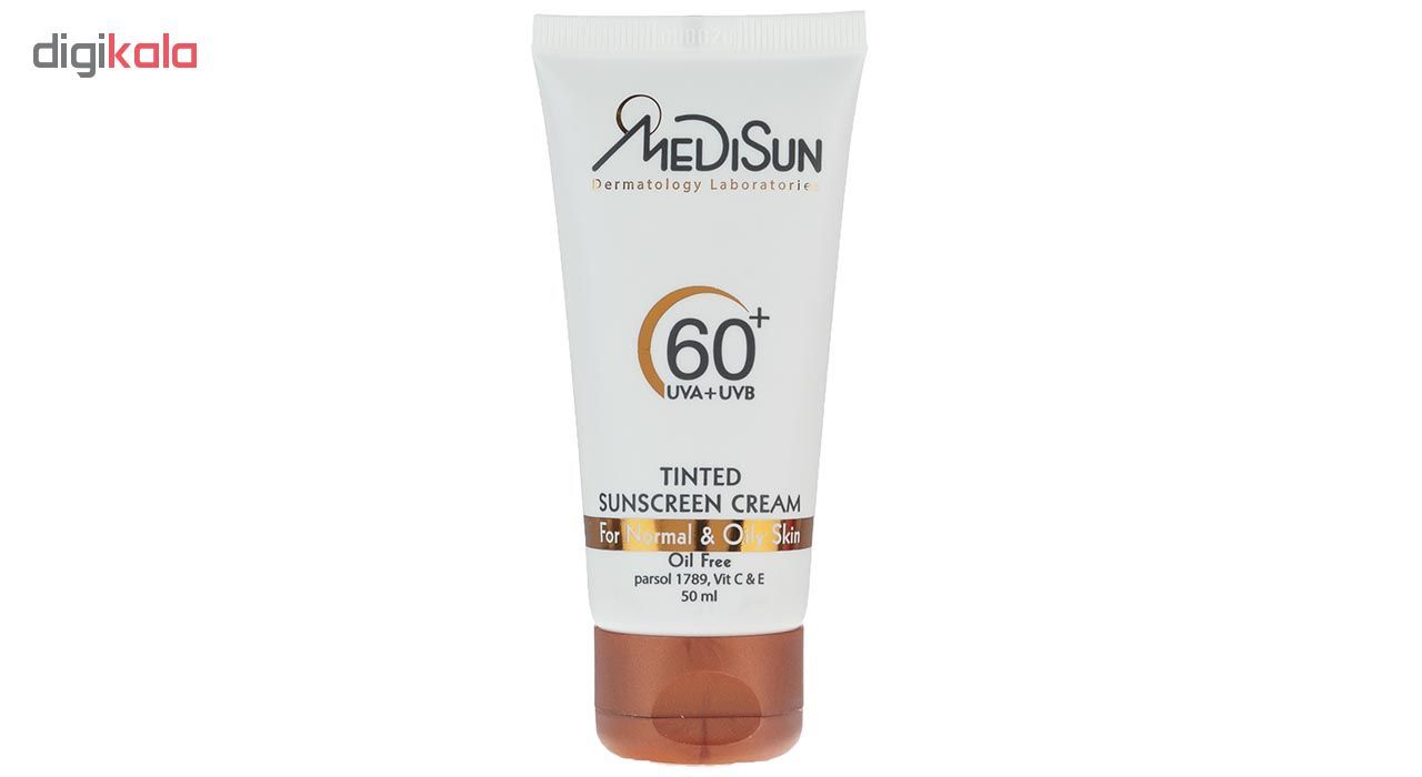 کرم ضد آفتاب رنگی  مدیسان مدل  Tinted SPF 60 مناسب پوست های چرب و معمولی حجم 50 میلی لیتر     -  - 4
