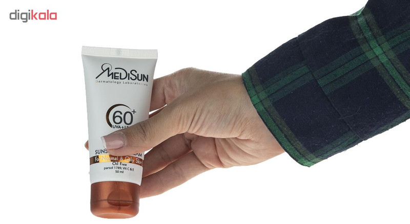 کرم ضد آفتاب رنگی  مدیسان مدل  Tinted SPF 60 مناسب پوست های چرب و معمولی حجم 50 میلی لیتر
