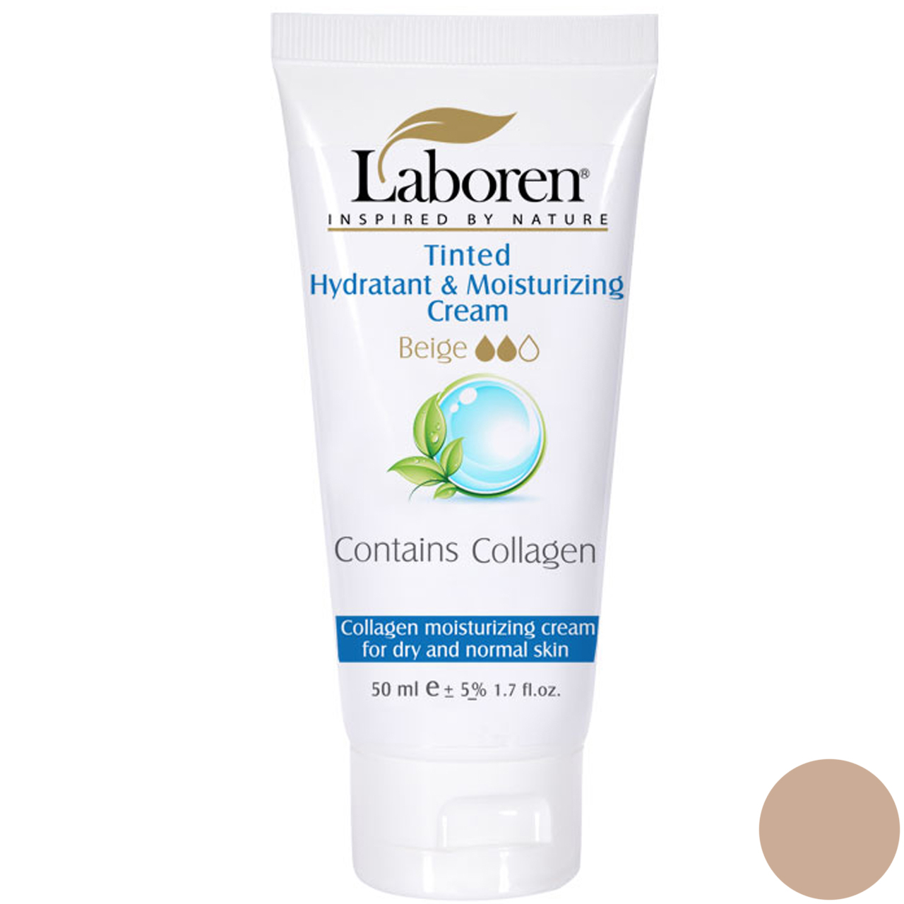 کرم مرطوب کننده رنگی لابورن مدل Normal Beige حجم 75 میلی لیتر