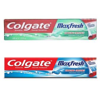 خمیر دندان کلگیت مدل Max Fresh مجموعه 2 عددی حجم 100 میلی لیتر