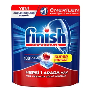 قرص ماشین ظرفشویی فینیش مدل All In 1 Max بسته 100 عددی مقدار 750 گرم