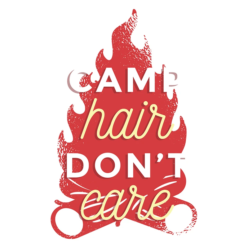استیکر لپ تاپ وی وین آرت طرح Camp Hair مدل P80 سایز 15 × 12.5 سانتی متر