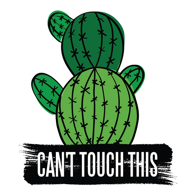 استیکر لپ تاپ وی وین آرت طرح Can't Touch This مدل P82 سایز 10 × 10 سانتی متر