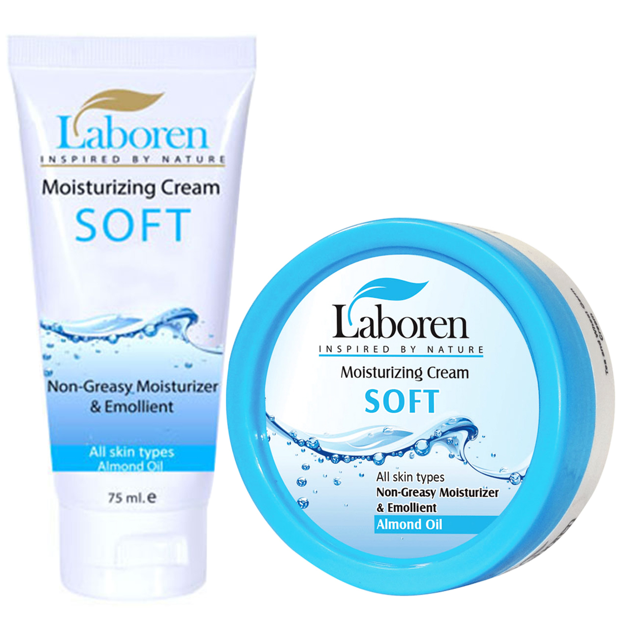 کرم مرطوب کننده سافت لابورن مدل Soft مجموعه 2 عددی حجم 75 میلی لیتر