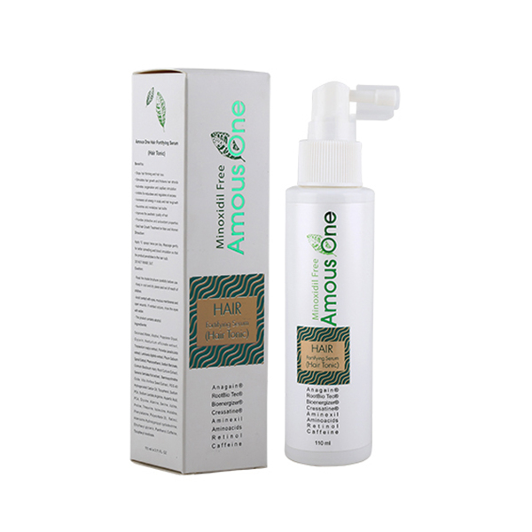 اسپری ضد ریزش و محرک رشد مو آموس وان مدل Minoxidil Free حجم 125 میلی لیتر