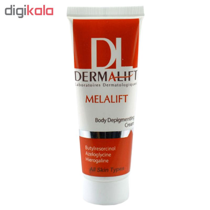 کرم روشن کننده بدن درمالیفت مدل Melalift حجم 75 میلی لیتر