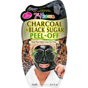 ماسک صورت مونته ژنه سری 7th Heaven مدل Charcoal& Black Sugar peel-off حجم 15 میلی لیتر