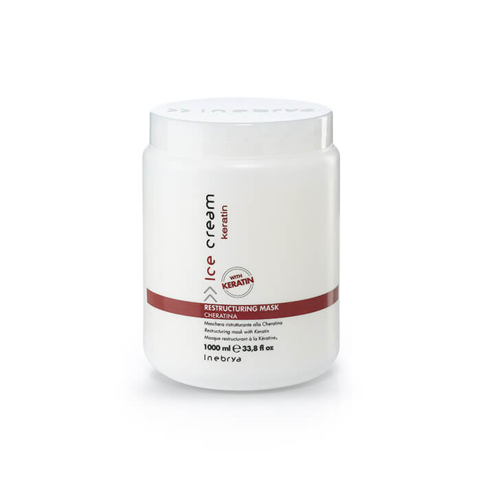 ماسک مو آیس کریم مدل keratin حجم 750 میلی لیتر