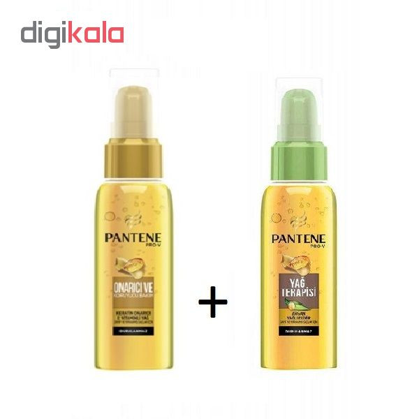 سرم موی روغن کراتین پنتن سری Pro-V حجم 65 میلی لیتر بسته 2 عددی سرم موی روغن کراتین پنتن سری Pro-V حجم 65 میلی لیتر بسته 2 عددی
