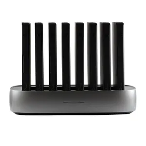 شارژر همراه پاورولوجی مدل P8X8PS ظرفیت 8000 میلی آمپر مجموعه 8 عددی به همراه پایه شارژ