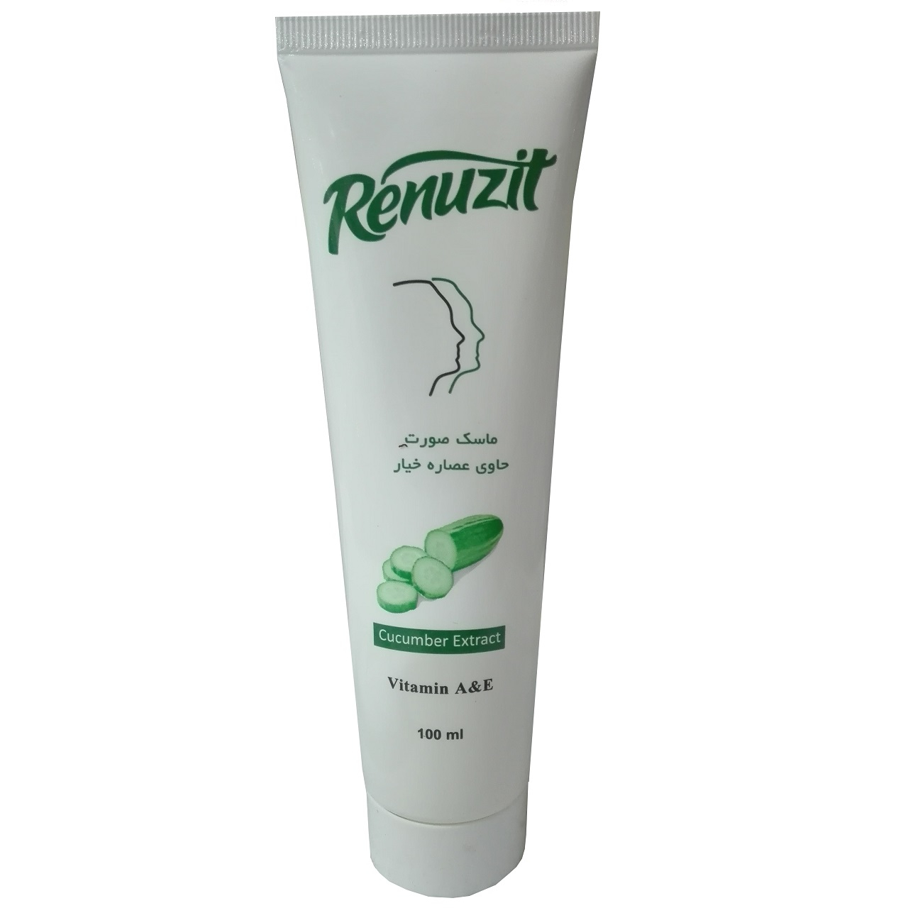 ماسک صورت رینوزیت مدل خیار حجم 75 میلی لیتر