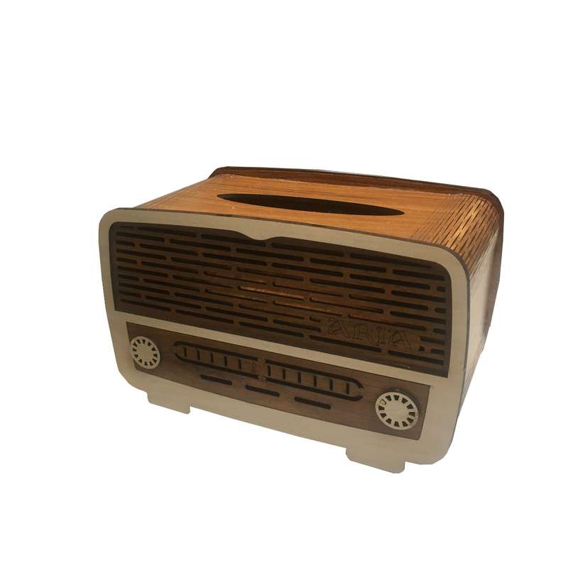 جعبه دستمال کاغذی طرح رادیو کد Q1