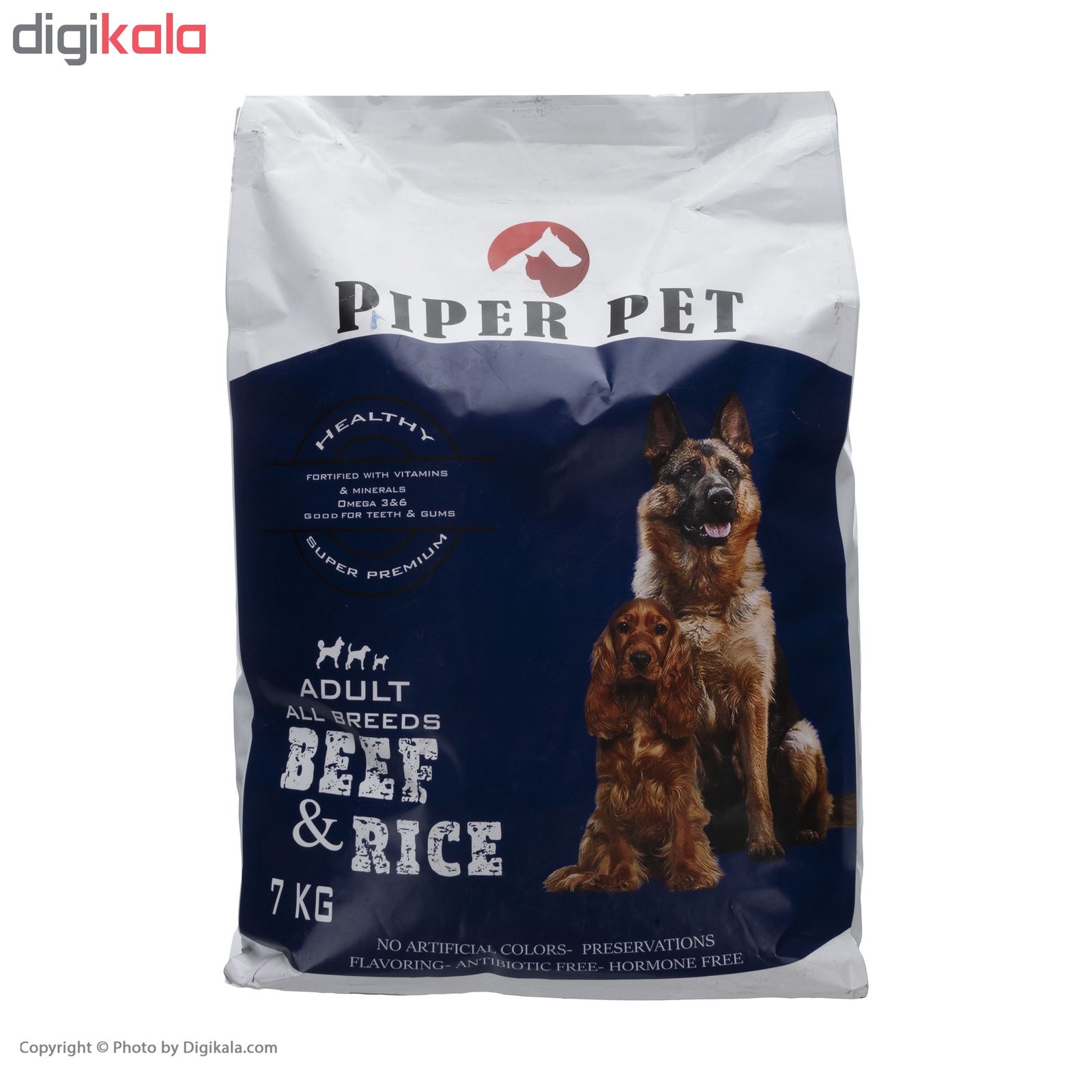 غذای خشک سگ پی پر مدل Beef and Rice وزن 7 کیلوگرم