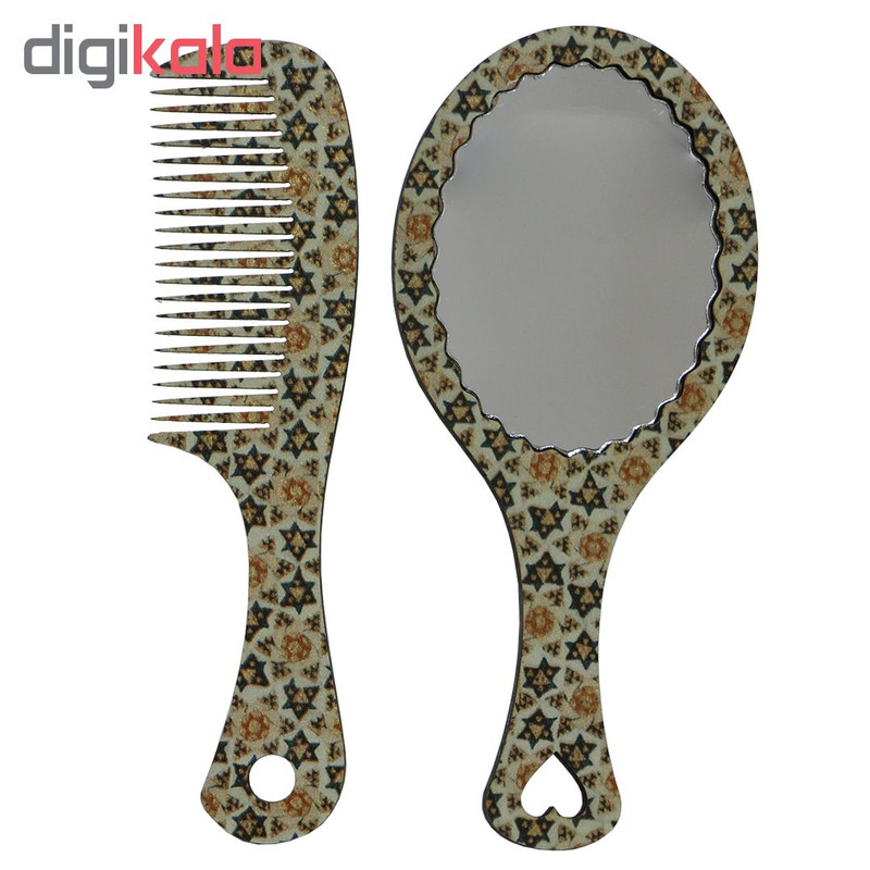 ست آینه آرایشی و شانه مو کد ۸۸