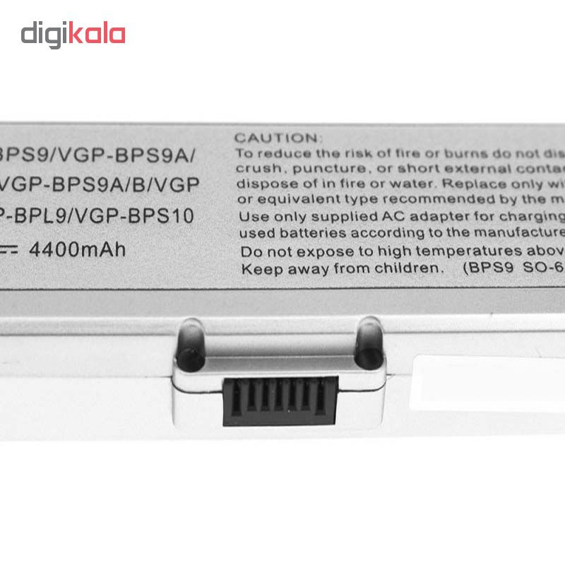 باتری یوبی سل 6 سلولی مدل Vgp-Bps9 مناسب برای لپ تاپ سونی