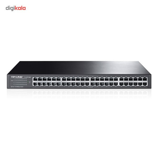 سوییچ 48 پورت مگابیتی و رکمونت تی پی-لینک مدل TL-SF1048