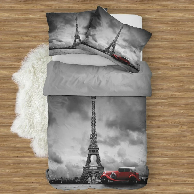 سرویس خواب مدل برج ایفل کد D56 یک نفره 4 تکه