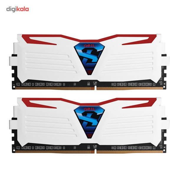 رم دسکتاپ DDR4 دوکاناله 3200 مگاهرتز CL16 گیل مدل Super Luce سری سفید ظرفیت 8 گیگابایت