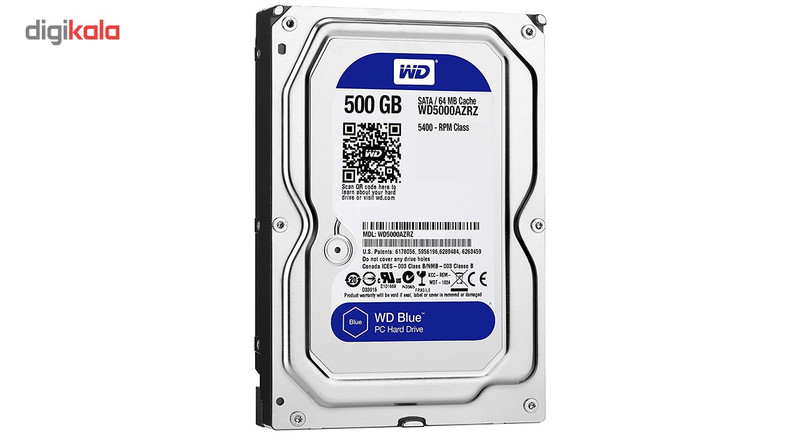 هارددیسک اینترنال وسترن دیجیتال مدل Blue WD5000AZRZ ظرفیت 500 گیگابایت