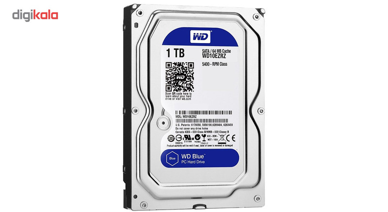 هارددیسک اینترنال وسترن دیجیتال مدل Blue WD10EZRZ ظرفیت 1 ترابایت