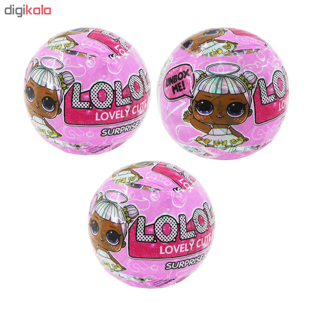 اسباب بازی شانسی سورپرایز مدل LOL کد 3-5529 بسته 3 عددی
