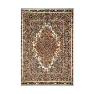 فرش دستبافت سه و نیم متری طرح خطیبی کد 12005