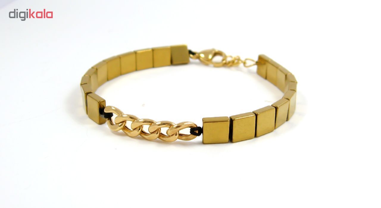 دستبند طلا 18 عیار زنانه مانچو کد BFG162 -  - 8