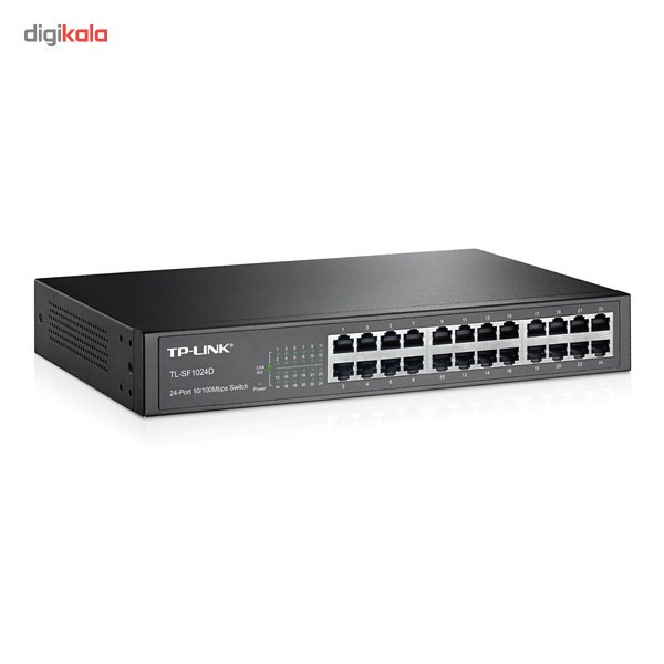 سوییچ 24 پورت مگابیتی و رکمونت تی پی-لینک مدل TL-SF1024D 2