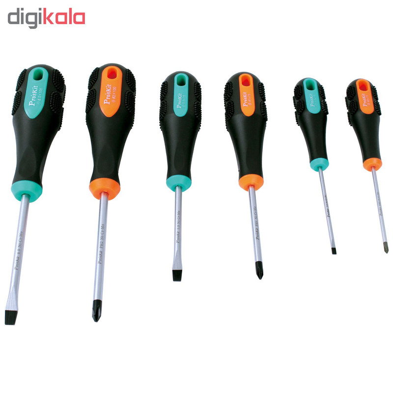 مجموعه 6 عددی پیچ گوشتی پروسکیت مدل SD-2301