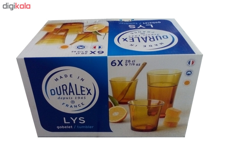 لیوان دورالکس مدل Gobelet Tumbler بسته 6 عددی لیوان دورالکس مدل Gobelet Tumbler بسته 6 عددی