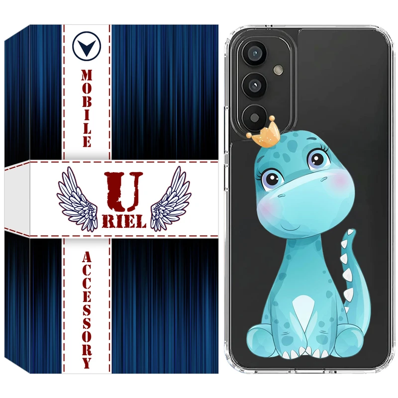 کاور یوریل مدل Clear کد 60 طرح دایناسور مناسب برای گوشی موبایل سامسونگ Galaxy A05S / M14 4G